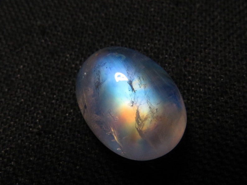 High Quality So Gorgeous amazing Cabochon amazing Strong Flash Fire Huge size 12x16 mm Height 8 mm Rainbow Moonstone AAAA