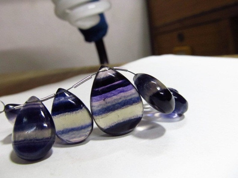 huge size 24x17-12 x17 mm 7 pcs so gorgeous amazing beautifull high quality natural purple colour FLOWRITE smooth polished pear briolett