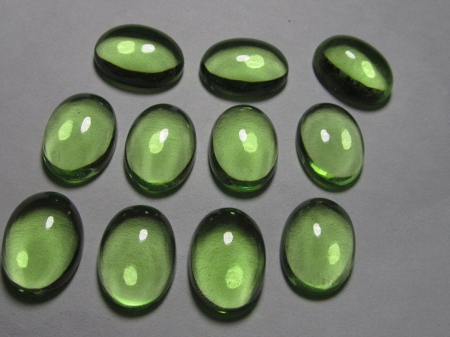 13 x 18 mm ovale - œil splendide raisin vert couleur - Quartz - Clean Cabochon 10 pcs 13 x 18 18 18 mm ovale - œil splendide raisin vert couleur - Quartz - Clean Cabochon 10 pcs 57691f