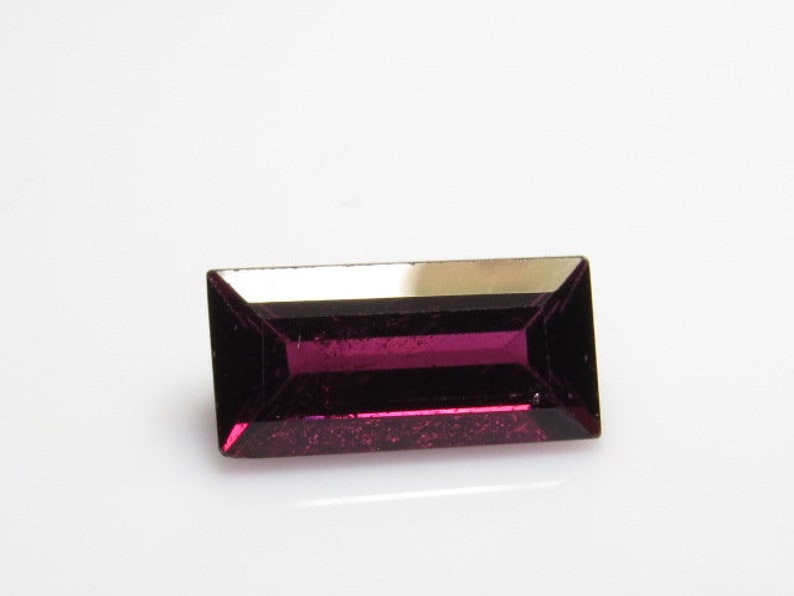size 7x13.5 mm Ractangular Cut stone Amazing Color and Clearity 5.00 crt RHODOLITE Garnet Fine Cut Natural Pink Color