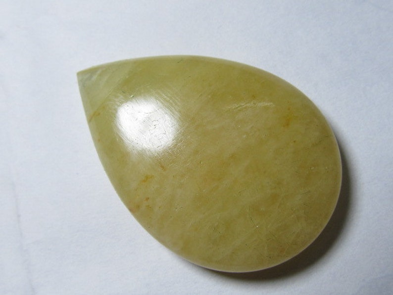 Gorgeous Nice Deep Yellow Colour Smooth Pear Briolett Focal Drilled 29x42 mm Huge Size Natural Aquamarine