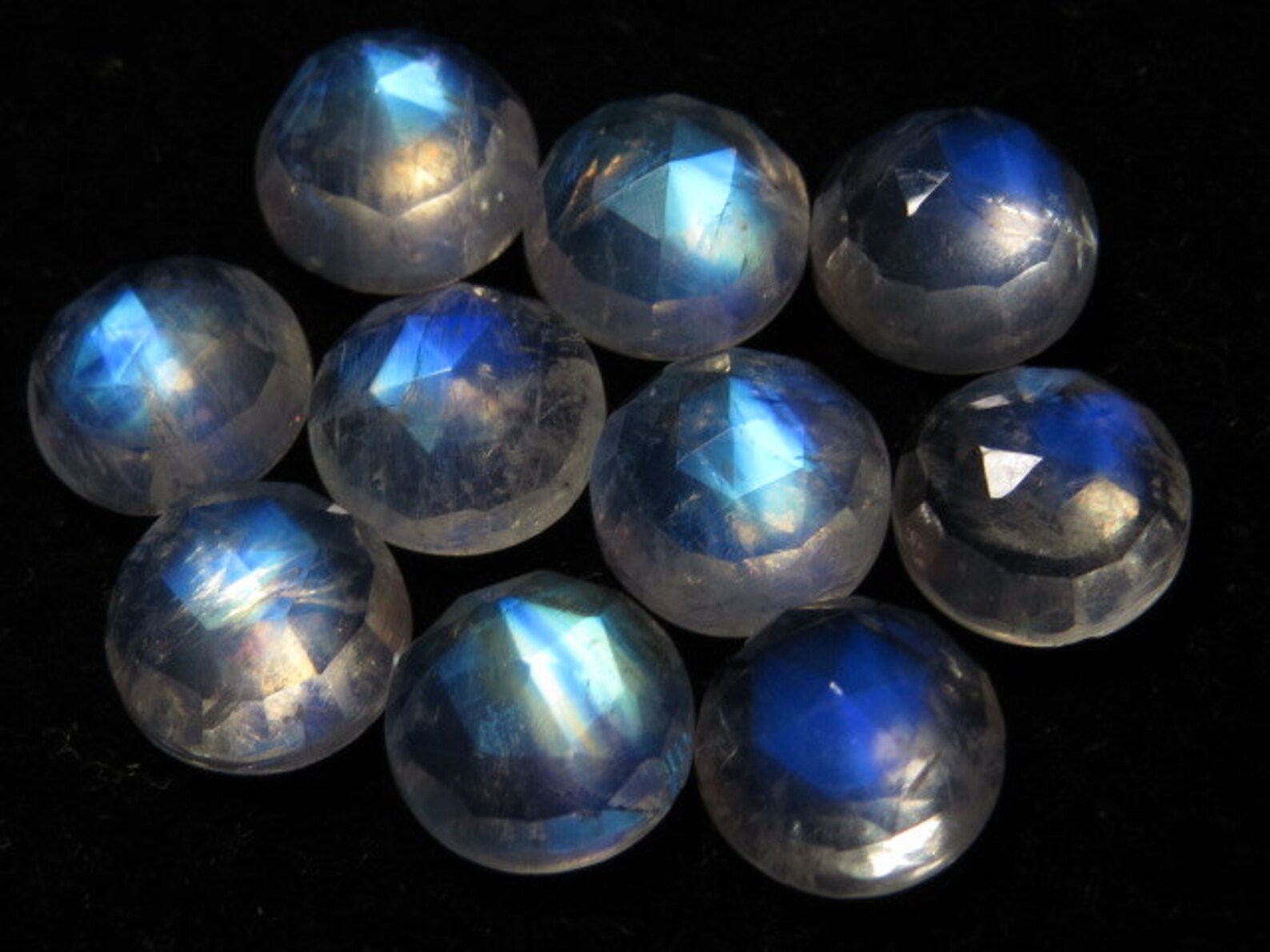 Rainbow Moonstone AAAAA High Quality so Blue Etsy