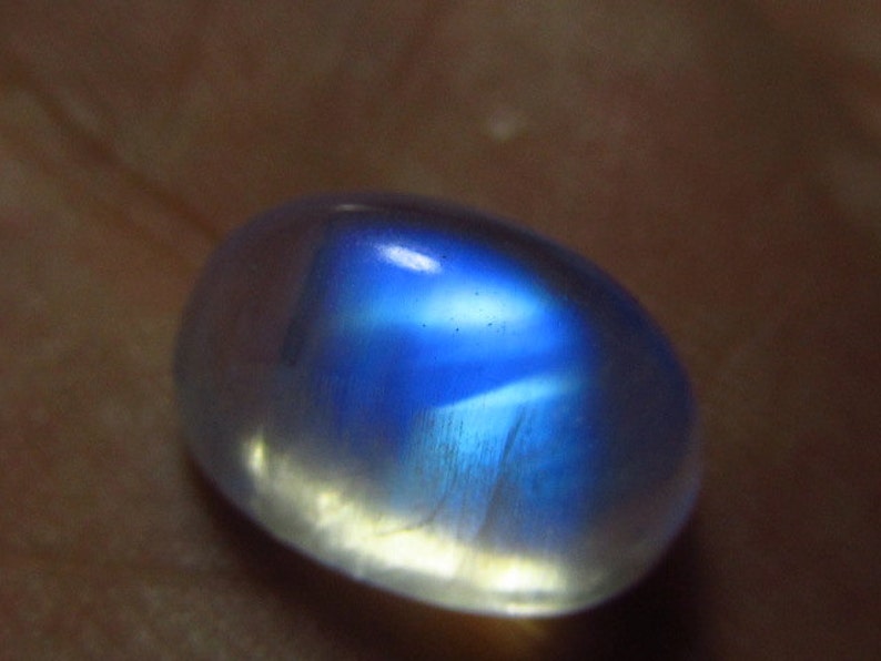 16x21 mm Huge Size High Quality Gorgeous Blue Fire Strong Flash Oval shape Cabochon Rainbow Moonstone