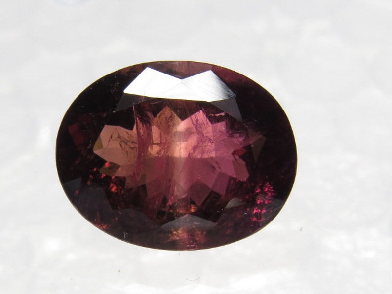 11.5x14.5 mm height 7 mm weight 8.70 cts Faceted Oval Cut stone Natural Pink Color Sparkle Nice Clear size Rubielite Pink TOURMALINE