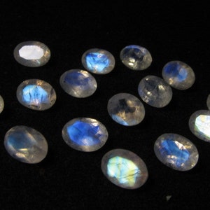 5x7 mm AAA High Quality Gorgeous Rainbow MOONSTONE Oval Cut Squar Stone Super Sparkle Full Flashy Fire Every pcs 10 pcs image 5