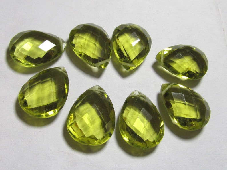 High Quality Gorgeous Beer colour Quartz Pear Briolett Super Sparkle Huge size 4 Matched Pair 13x18 mm drilled AAAA