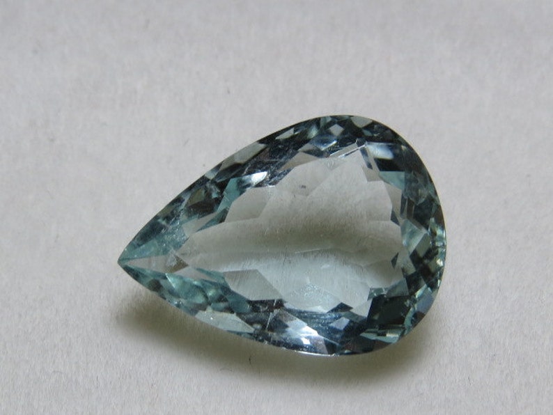 Aquamarine Blue From Brazil 100/% Natural Untreated Pear shape Cut Stone Amazing Blue Fine Cut Faceted stone