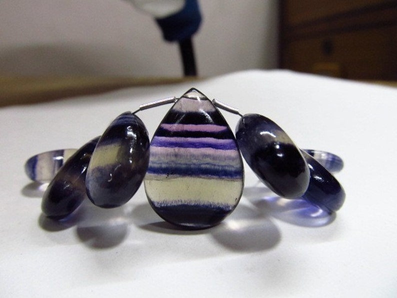 huge size 24x17-12 x17 mm 7 pcs so gorgeous amazing beautifull high quality natural purple colour FLOWRITE smooth polished pear briolett