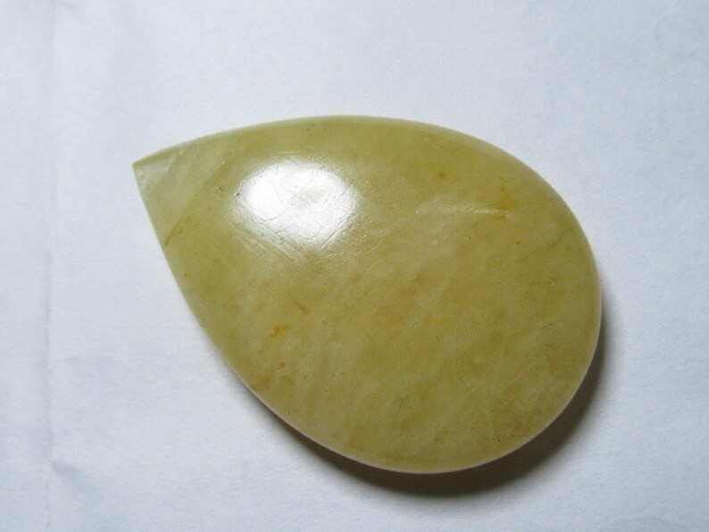 Gorgeous Nice Deep Yellow Colour Smooth Pear Briolett Focal Drilled 29x42 mm Huge Size Natural Aquamarine