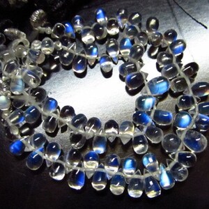 AAAA High Quality Rainbow Moonstone Amazing Clear Smooth Tear Drops Briolett Sizs 3x4 5x7 mm approx 51 pcs image 4