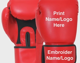 Custom Boxing Gloves: Personalized Logo & Name, All Sizes