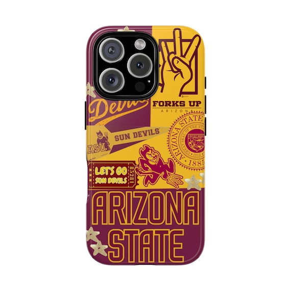 ASU Phone Case, College Spirit, Tough Cases, Gifts for Students, Sun Devil Accessories, School Pride