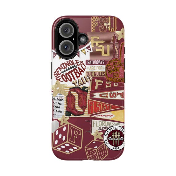 FSU Tough Phone Cases - Football Vibes, Seminole Pride, Durable Protection, College Gear, Game Day Essentials