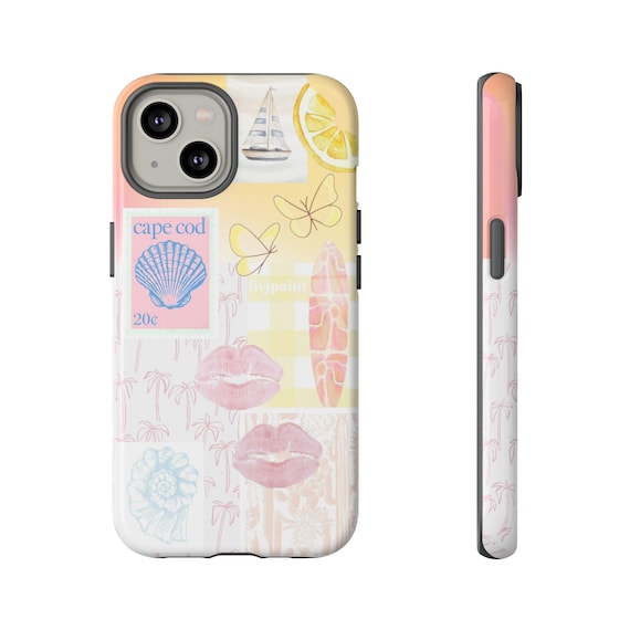 Chic Phone Case, Tough Cases with Beachy Vibes, Summer Aesthetic Protector, Unique Gift for Her, Colorful Design for Beach Lovers