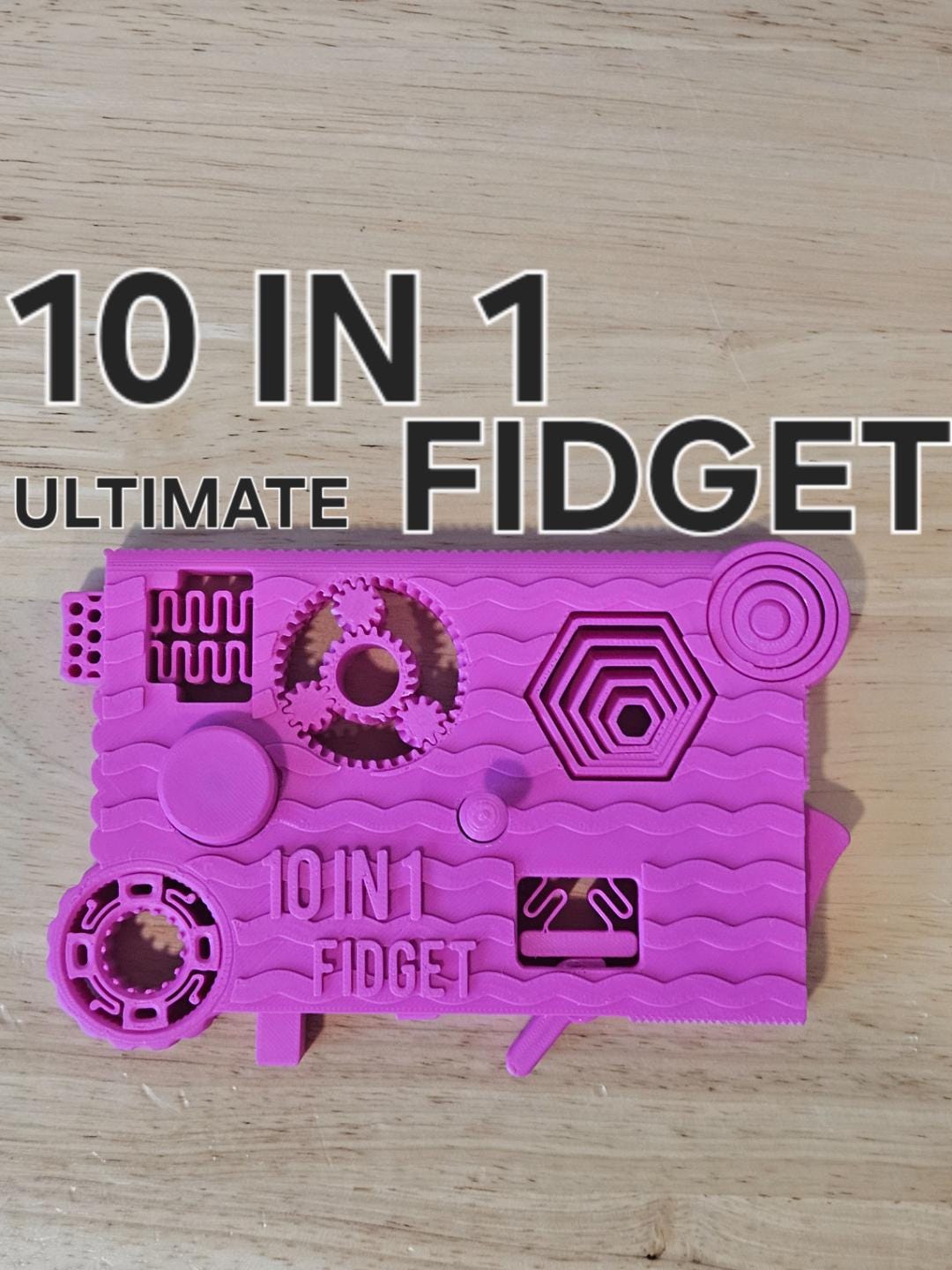 A 3d Printed 10 in 1 Ultimate Multi Fidget - Etsy
