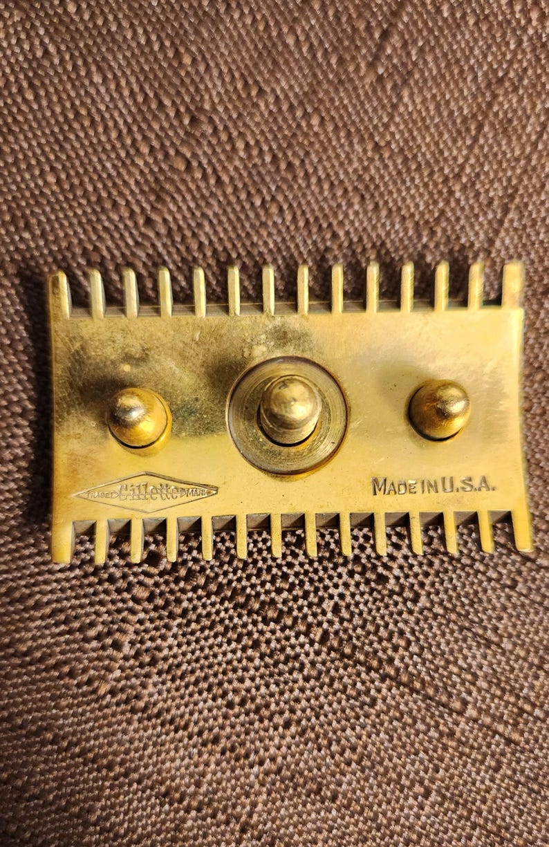 Never Used Vintage Gillette Double Edge Razor Complete Set in Case - Etsy