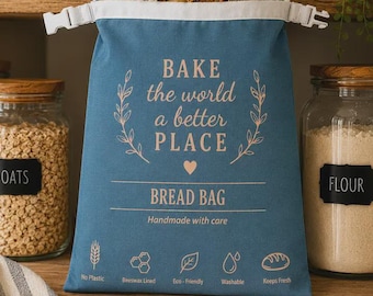 Beeswax Bread Bag | Reusable Sourdough Keeper With Adjustable Buckle 8 To Select From