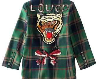 gucci tiger blazer