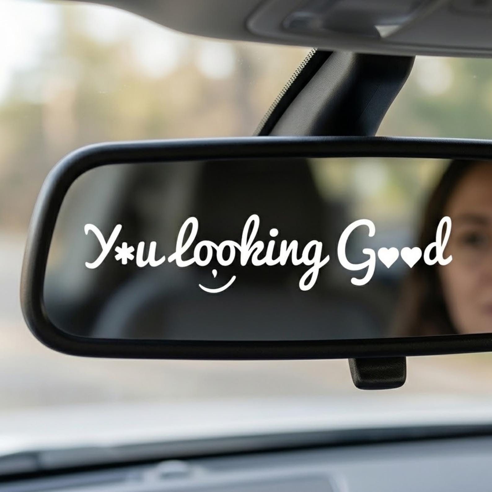 Car Mirror Saying SVG Bundle, 30 Funny Rear View Mirror Decal Designs ...