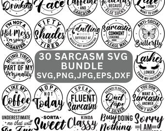 Pakiet SVG z Sarkazmem, Pakiet SVG z Zabawnymi SVG, Sarkastyczny SVG, Pakiet SVG z Sarkastycznymi Powiedzeniami, Sarkastycznymi Cytatami SVG, PNG