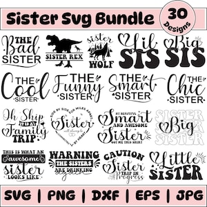 Schwester-Svg-Bundle, große Schwester Blatt, kleine Schwester Blatt, beste Freunde Blatt, Schwester-Shirt, T-Shirt Geschenk, Png, Cricut Dateien digitaler Download
