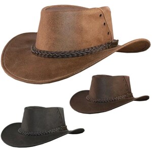 Cowboyhoed-BUFFEL leren cowboyhoed, aangepaste cowboyhoed, cowboyhoed vrouw