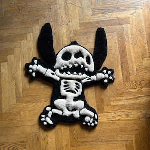 Stitch skeletons rug