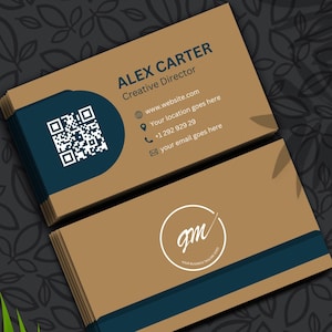 DIY Business card, Editable Modern business card template, Canva business card, canva template, custom business card, business card design