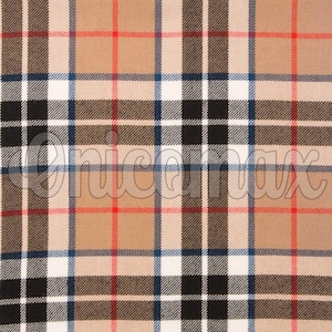 Tartán Thomson color camello escocés - 100 % acrílico, 473 g - Ancho: 137 cm - Running Yards - Tela para confección de faldas escocesas - Lavable a máquina