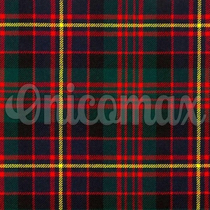 Tartán escocés Cameron - Tela 100 % acrílica de 473 g - Ancho: 137 cm - Running Yards - Tela para confección de faldas escocesas - Lavable a máquina