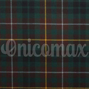 Tartán escocés &quot;Buchanan Hunting&quot; - 100 % acrílico, 473 g - Ancho: 137 cm - Para uso doméstico - Tela para confección de faldas escocesas - Lavable a máquina