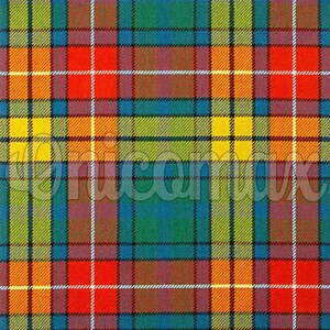 Tartán antiguo escocés Buchanan - 100 % acrílico, 473 g - Ancho: 137 cm - Running Yards - Tela para confección de faldas escocesas - Lavable a máquina