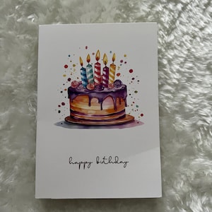 Geburtstagskarte mit Motiv | Hochwertige Grußkarte | Elegant & Süß | Perfekt als Geschenk für Bekannte,+ Freunde | Klappkarte mit Umschlag