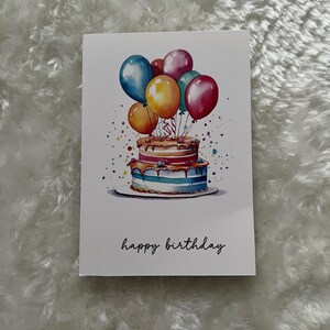 Geburtstagskarte mit Motiv | Hochwertige Grußkarte | Elegant & Süß | Perfekt als Geschenk für Bekannte,+ Freunde | Klappkarte mit Umschlag