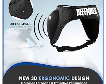 Wrestling Headgear Ear Guard, Adjustable Soft Head Gear for BJJ MMA Grappling