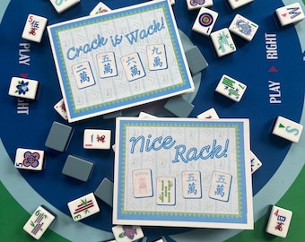 INSERT ONLY Mahjong Mayhem Card Covers | Cute & Sassy League Card  |  Unique Accessory  |  Funny Mahjong Accessories