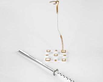 gift, &#39;&#39;SARUMON&#39;&#39;gift for men ,Shoe horn with a stand
