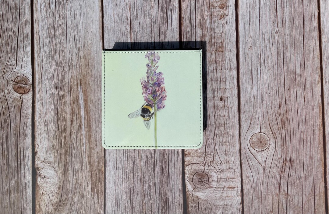 Bumble Bee Notepad: Square PU Leather Note Holder - Etsy