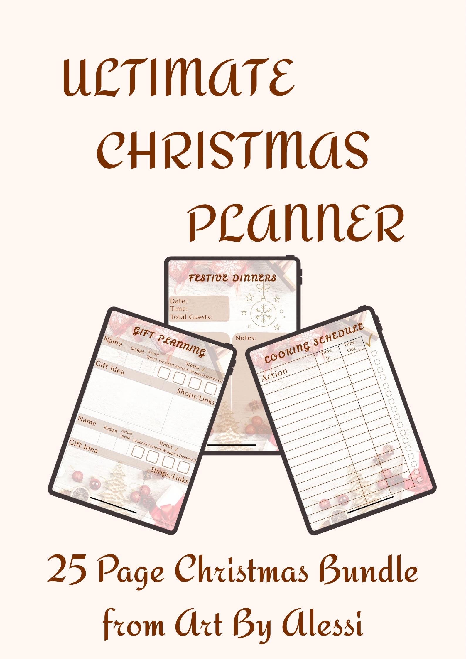 Printable Ultimate Christmas Planner - Etsy