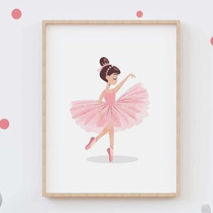 Ballerina Girl Art, Ballet Kid Painting, Ballet Minimalistic Decor, Ballerina Home Portrait, Ballet Digital Print, Ballerina Abstract Poster