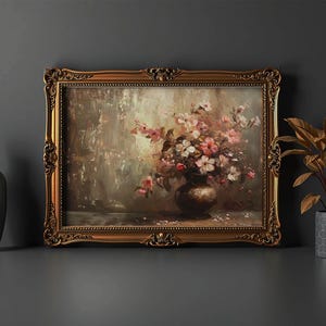 Arte imprimible de rosas, arte de habitación de rosas, impresión digital de rosas, decoración de pared de rosas, pintura botánica vintage, retrato floral retro, póster botánico