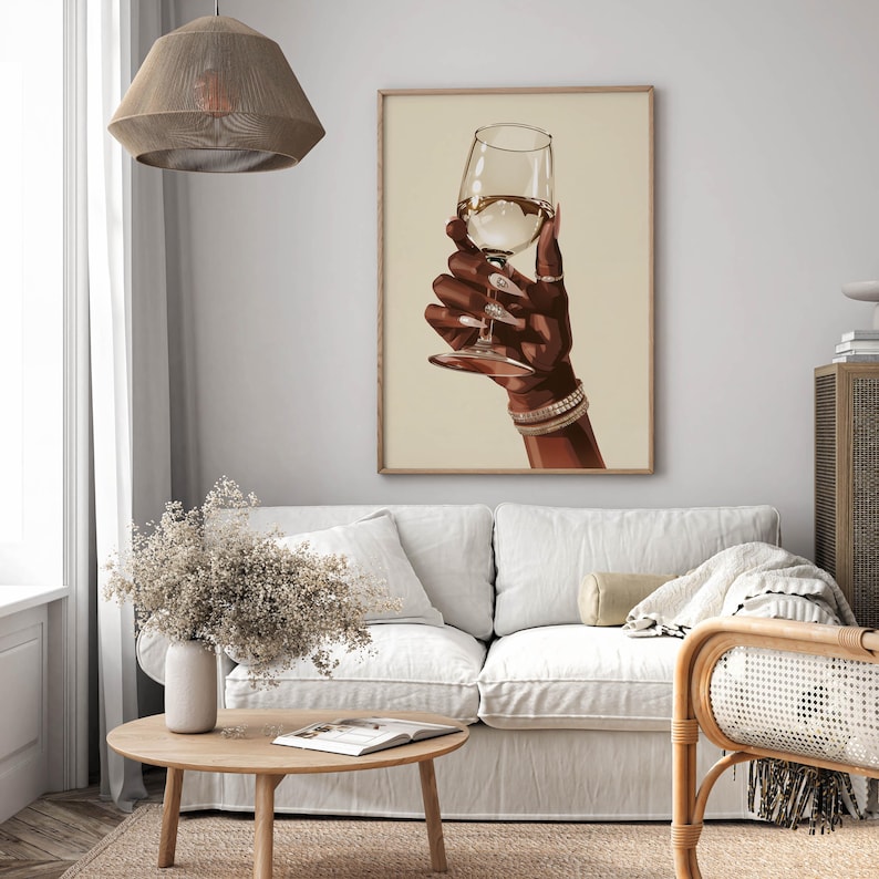 African Women Nursery Print, Black Lady Abstract Print, Black Women Nursery Decor, Afrocentric Beauty Vibrant Art, Afrocentric Lady Room Poster, Afrocentric Lady Room Art, Afrocentric Beauty Digital Art, Lady Cheers Poster, Afrocentric Feminine Decor