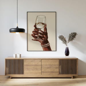African Women Nursery Portrait, Afrocentric Lady Gallery Art, Afrocentric Female Retro Painting, Afrocentric Female Gallery Painting, Black Beauty Nursery Art, Black Beauty Wall Portrait, Afrocentric Beauty Rustic Portrait, Afrocentric Female Poster