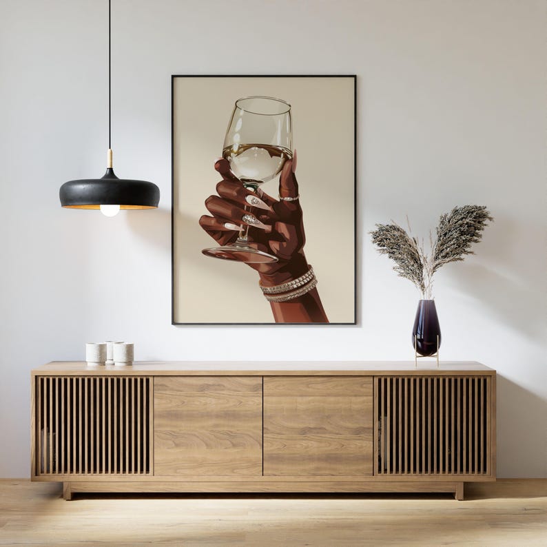 African Women Nursery Portrait, Afrocentric Lady Gallery Art, Afrocentric Female Retro Painting, Afrocentric Female Gallery Painting, Black Beauty Nursery Art, Black Beauty Wall Portrait, Afrocentric Beauty Rustic Portrait, Afrocentric Female Poster