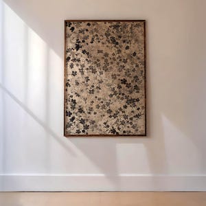 Flower Wall Print, Flower Vibrant Art, Botanical Nursery Poster, Botanical Rustic Decor, Flower Vintage Portrait, Floral Gallery Painting