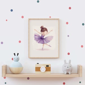 Ballet Vintage Poster, Ballerina Rustic Portrait, Ballerina Vibrant Art, Ballet Gallery Print, Ballet Home Decor, Ballet Abstract Painting