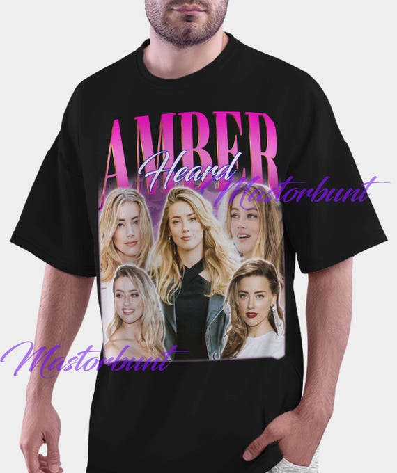 Amber Heard Shirt, Amber Heard Retro Shirt, Amber Heard Fan shirt, Comfor Colors Shirt