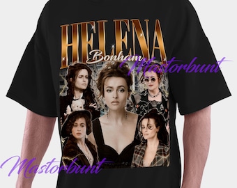 Vintage shirt HELENA BONHAM CARTER, T-shirt Helena Bonham Carter Hommage, T-shirt Helena Bonham Carter-fan, Helena Bonham Carter retro jaren 90 trui