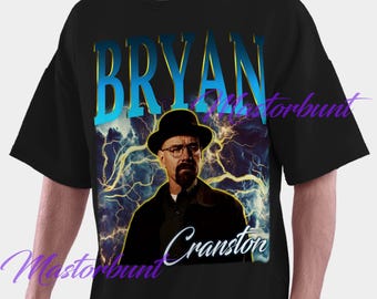Shirt comfortkleuren, shirt Bryan Cranston, vintage shirt Bryan Cranston, retro shirt Bryan Cranston, fanshirt Bryan Cranston