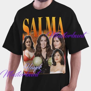 SALMA HAYEK Shirt, Salma Hayek Vintage TShirt, Salma Hayek Retro 90s Tee, Salma Hayek Bootleg Tees, Salma Hayek Comfort Colors Merch Gift